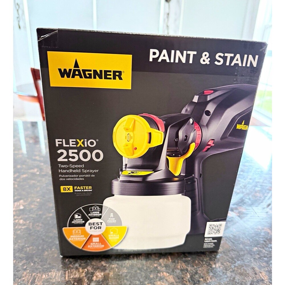 WAGNER FLEXiO 2500 2-Speed Handheld Paint Sprayer Adj Pattern/Flow AC